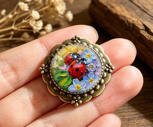 Wunderschöne vintage brosche - vintage,