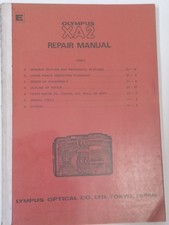 Seltene Olympus XA 2 Service-/Reparaturanleitung für Techniker und Reparaturw...