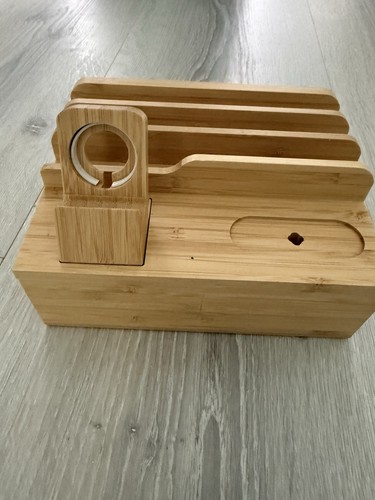Bambus ladestation handy - handy, apple