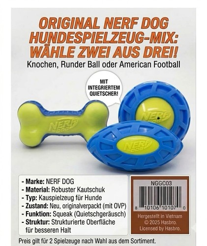 Nerf dog hundespielzeug - nerf,