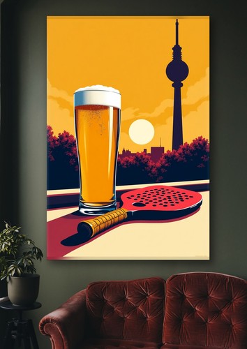 Padel leinwand xxl wandbild - leinwand,
