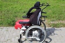 Rollstuhl etac Cross 5 40S bis 135kg Rollstuhl "mia san mia" Ohne Fußstützen!