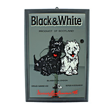 Spiegel Black & White Whisky 22x32 Werbung Barspiegel Glas Deko Vintage Retro