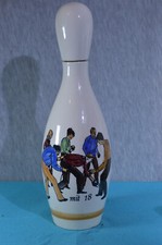 JAKOBI 1880 - ALTE KERAMIK FLASCHE FÜR KEGLER - WERBUNG WEINBRAND
