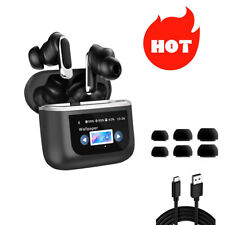 Bluetooth Kopfhörer mit ANC+ENC-Ohrhörer mit Bildschirm Geräuschunterdrückung DE