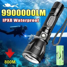 200000LM Tauchlicht Unterwasser LED Taschenlampe Tauchen Camping Lanterne DE