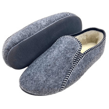 Herren Filz Hausschuhe Schurwolle Hüttenschuhe Filzpantoffeln Winter Pantoffeln