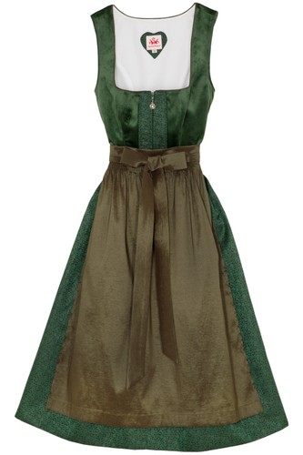 Midi samt dirndl buchsbaum - dirndl,