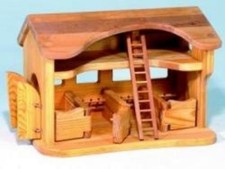 Pferdestall aus holz - pferdestall,
