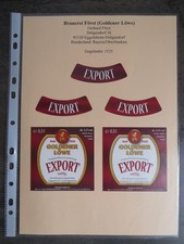 Bieretiketten, Bayern, Eggolsheim (Drügendorf), Brauerei Först Goldener Löwe