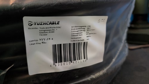 Erdkabel nyy 5x4 - nyy-j, 50m