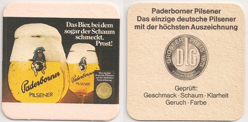 Paderborner alter bierdeckel - paderborner,