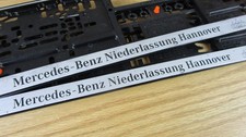 2x KFZ-Kennzeichenhalter Mercedes-Benz Hannover