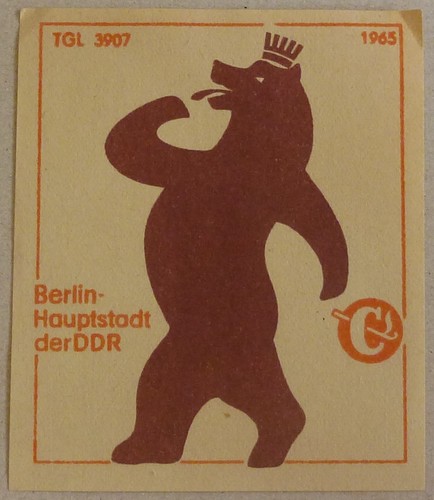 Ddr zündholz etikett - etikett, berlin