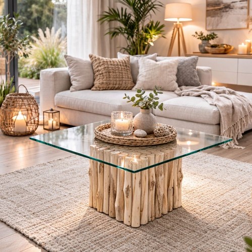 Teak couchtisch nico natural - teak,