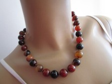 Damen Collier Achat Hals Kette