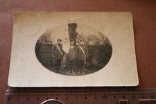 tolles altes Foto - drei Soldaten mit Fahne und Ringkragen - Umgebung Kamen 1916