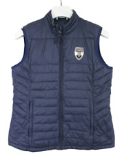 Gaastra Weste Damen Groß Leicht Blau Reißverschluss Innentasche Logo