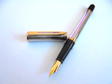 Waterman LAUREAT Füllfederhalter (M) silber (gepunzt)  VINTAGE Made in FRANCE