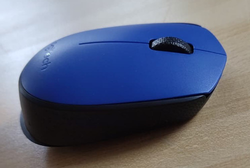 Kleine blaue funkmaus von - funkmaus,