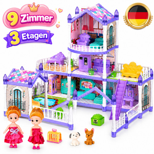 Puppenhaus für mädchen - puppenhaus,