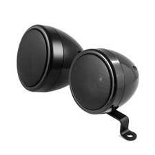 AMPIRE QX75-BLK - Kugel/Retro Aufbau-Boxen/Speaker für Auto/PKW/KFZ/LKW/Traktor