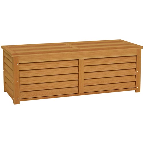 Holz gartenbox 80cm sitzbank - holz,