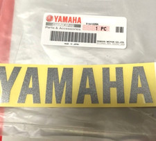ORIGINAL Yamaha Aufkleber-Sticker-12cm-GRAPHIT GRAU-Logo-Emblem-120mm-Schriftzug
