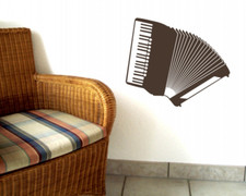 Wandtattoo Akkordeon