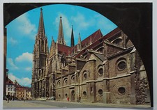 Schöne alte Ansichtskarte AK - Regensburg Dom Anco-Karte Postkarte gelaufen