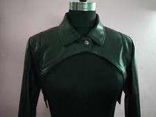 Damen Leder Bolero Shrug