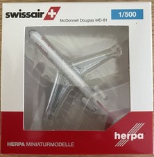 Herpa Wings 1:500 Swissair MD-81 „Servus Wien“ 526982 HB-IND limitierte Edition