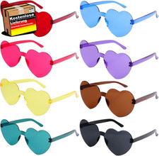 Herz Sonnenbrille, 8 Paar