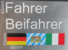 2x Autoaufkleber NAME + FLAGGE