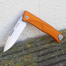 LionSteel Thrill Orange Taschenmesser Slipjoint Zweihandmesser mit Clip