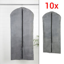 10x Kleidersack Kleidertasche Klamotten Anzug Kleiderhülle Reißverschluss 60x137