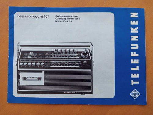 Telefunken bajazzo record 101 - bajazzo,