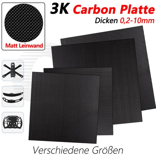 Carbon platte 10mm - carbon, cfk