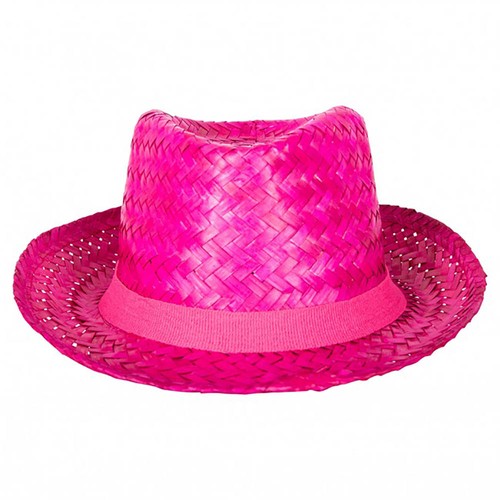Strohhut caribbean rosa - strohhut,