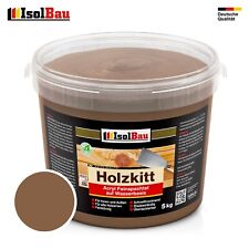 Holzkitt Spachtelmasse Holzspachtelmasse Außen Innen 5 kg Nussbaum Dunkel (Nr.4)