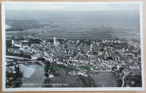 Lauingen donau vom - lauingen, flugzeug