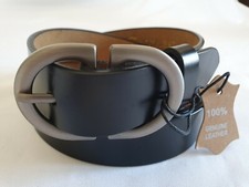 Damen Gürtel echt Leder Jeansgürtel 3 cm schwarz Rot braun Blitzversand DHL