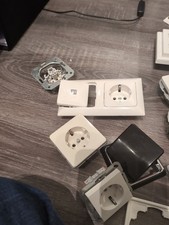 Steckdosen, Schalter, Konvolut, Elektroinstallation