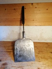 Alter seltener französischer Pfannenwender Feuerstelle Schmiedeeisen