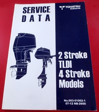 TOHATSU Service Data Außenborder Motor 2 Stroke TLDI 4 Stroke Models Manual