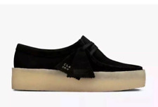 NEU UND VERPACKT Clarks Originals Damenschuhe Wallabee Cup schwarz Wildleder
