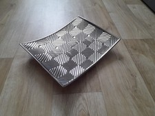 Deko Design Schale von Formano Tablett silber chrom Rarität