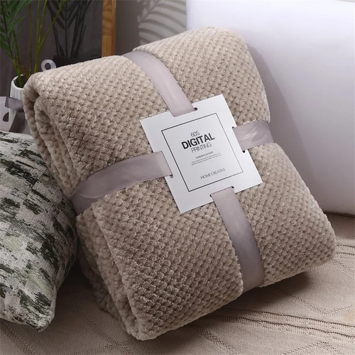 Flauschige korallensamt decke - flauschige,