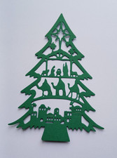 Stanzschablone Weihnachtsbaum, Größe 14,0 cm x 10,0 cm (1003)