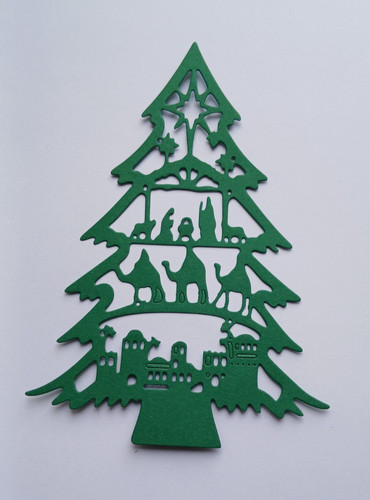 Stanzschablone weihnachtsbaum - stanzschablone,